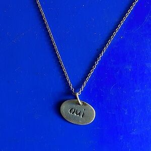 Stirling silver Me & Ro Necklace.